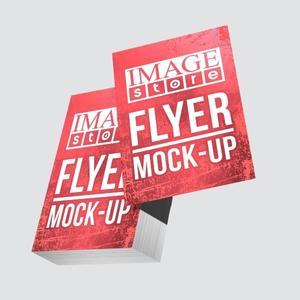 Mockup de bloco de flyers personalizáveis